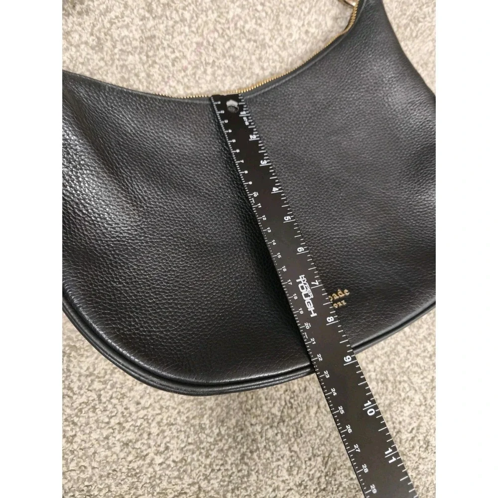 Kate Spade New York‎ Black Pebbled Leather Hobo Shoulder Bag Purse